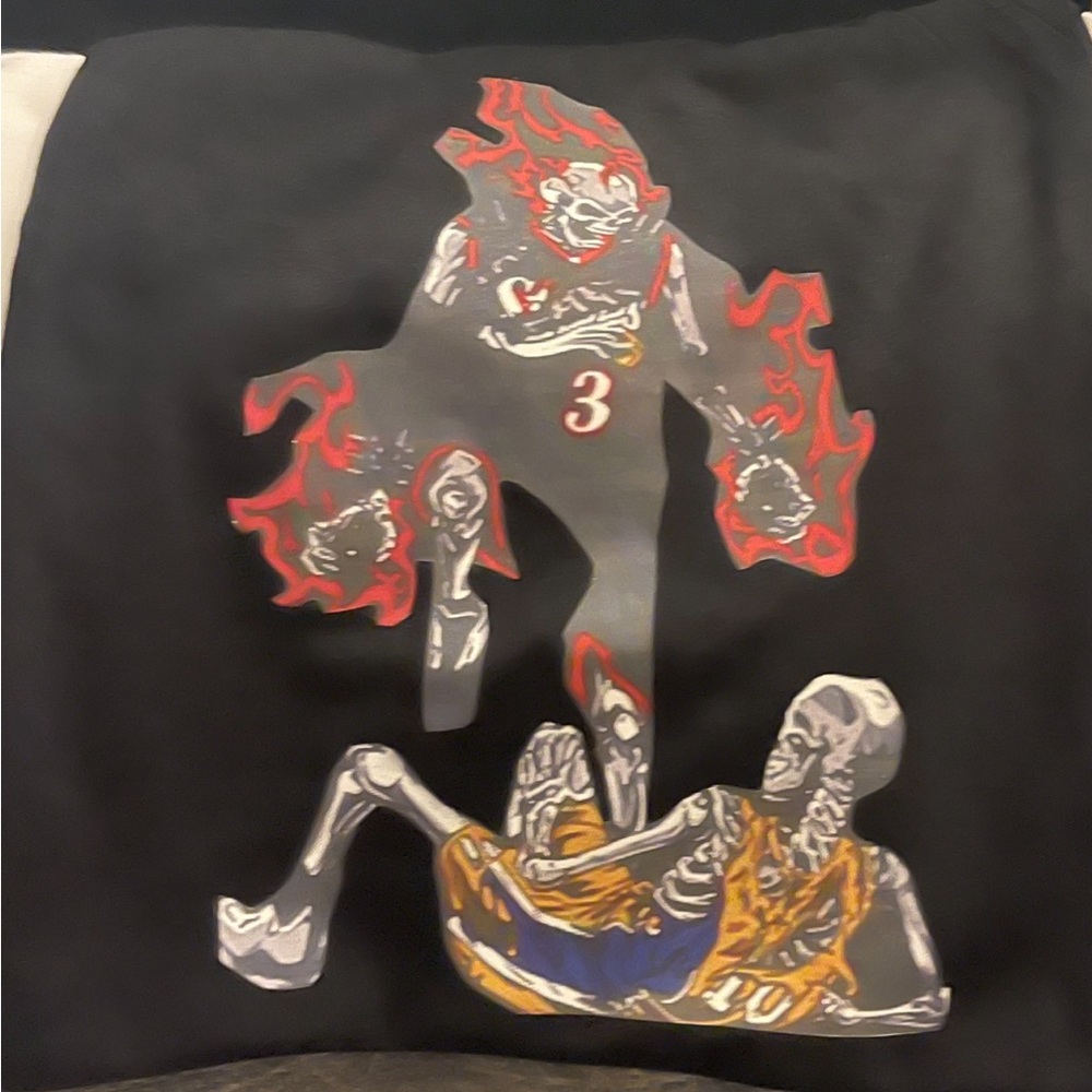 Large Black T-Shirt Made By Me. Uni-Sex women and men.